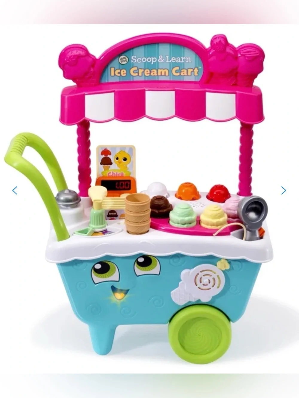 Leapfrog Scoop & Learn Ice Cream Cart with All Accessories